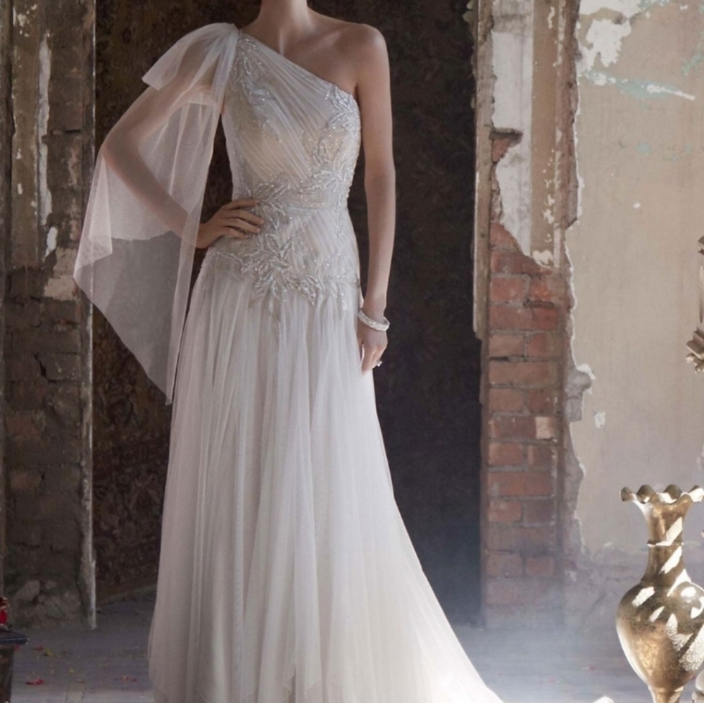 Galina Signature One Shoulder Wedding Dress